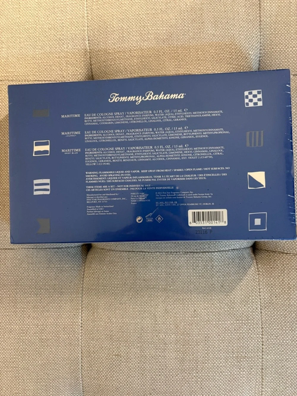 New Tommy Bahama Maritime 3 x 0.5 fl oz Men's Cologne Gift Set - Picture 2 of 6